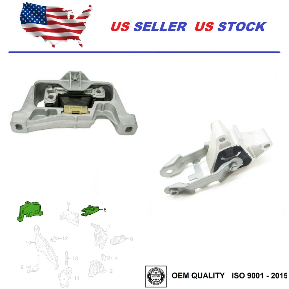 Engine Mount Pair For Mercedes-Benz GLA 45 GLA 250 2015-2020 CLA 250 2015-2019 - Image 2 of 4