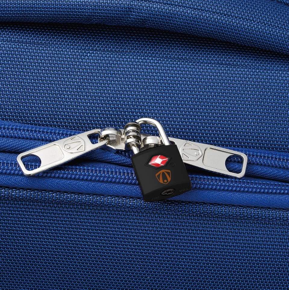2 Pack TSA Approved Padlock w/ Key Set for Secure Protected Luggage - Image 3 of 4