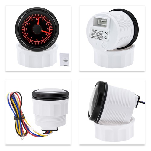 52MM Black Clock Gauge 12 hours 7 Colors LED for Marine Boat Car Truck ATV - Picture 14 of 16
