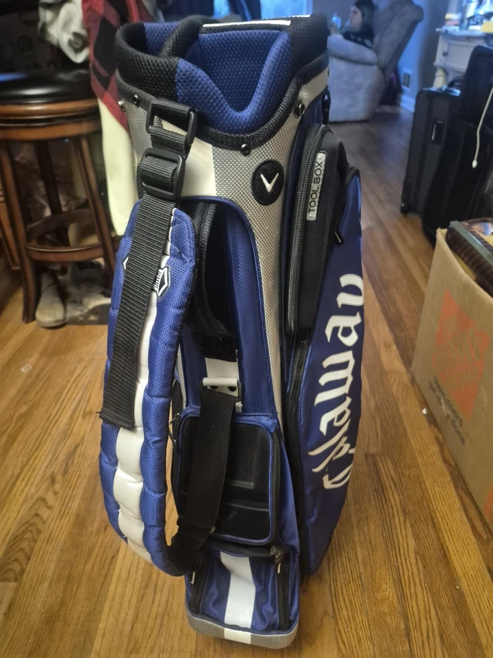 Bolsa de pie de golf Callaway mini looper liviana 5 vías división azul Foto 4 de 4