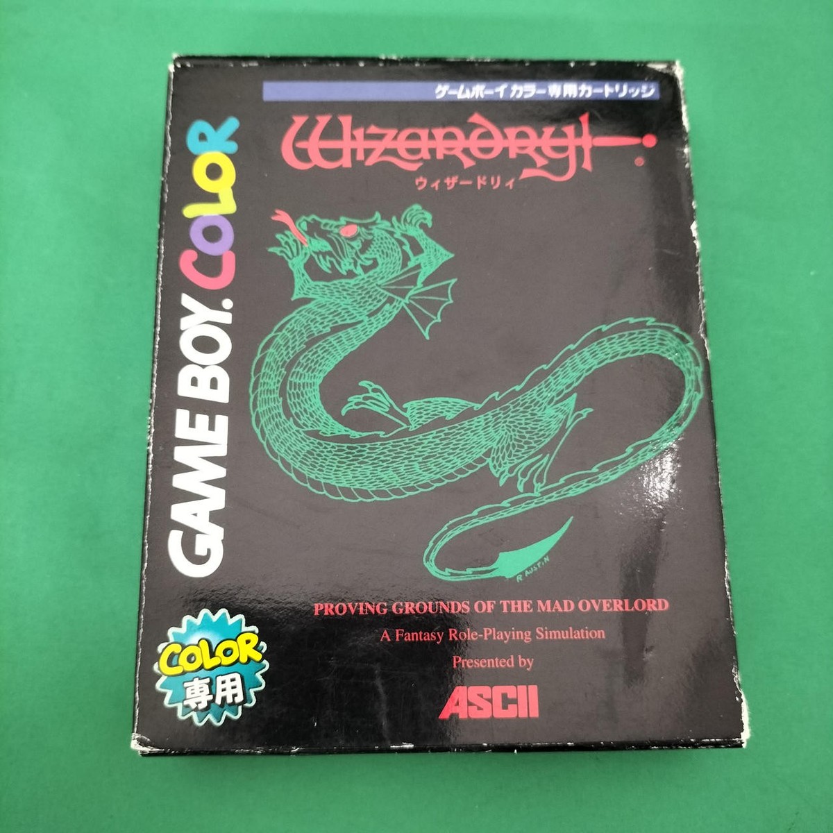 GBC ASCII アスキー CGB-BNDJ-JPN Wizardry ASCII Wizardry 3 Diamonds knight Nintendo Game Boy Color GBC
