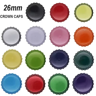 Crown Caps for Beer Bottles - Home Brew - 26mm. Cap your own bottles