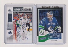 2011/12 VICTORY BLACK EDDIE LACK ROOKIE & SP GAME USED /699 2 CARD LOT