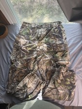 Game Winner Realtree Camo Cargo Hunting Pants Mens Medium Cotton Outdoors