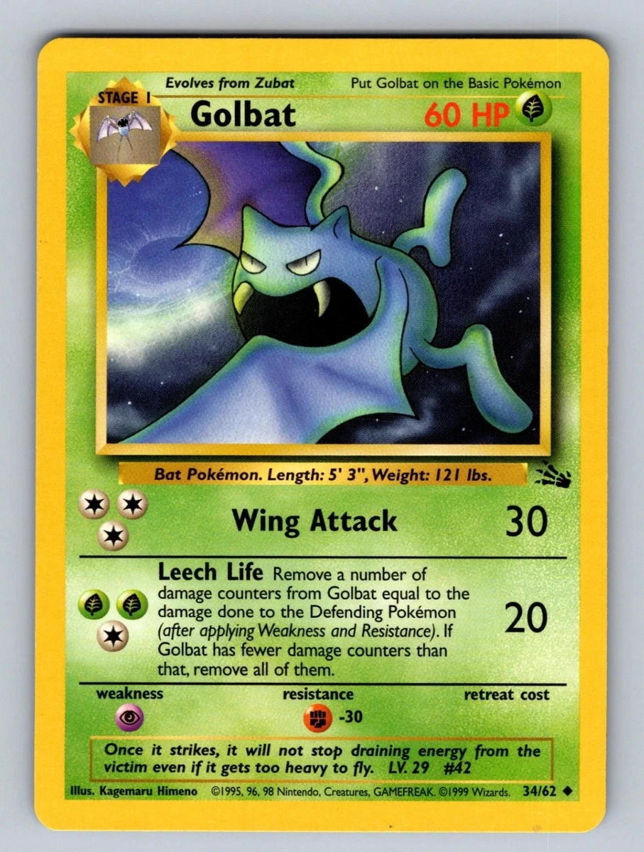 【PSA10】ゴルバット 英語 34/62 golbat Golbat 34/62 Fossil for sale | eBay