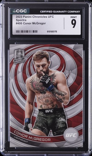 2023 PANINI CHRONICLES UFC SPECTRA #400 CONOR MCGREGOR CGC 9