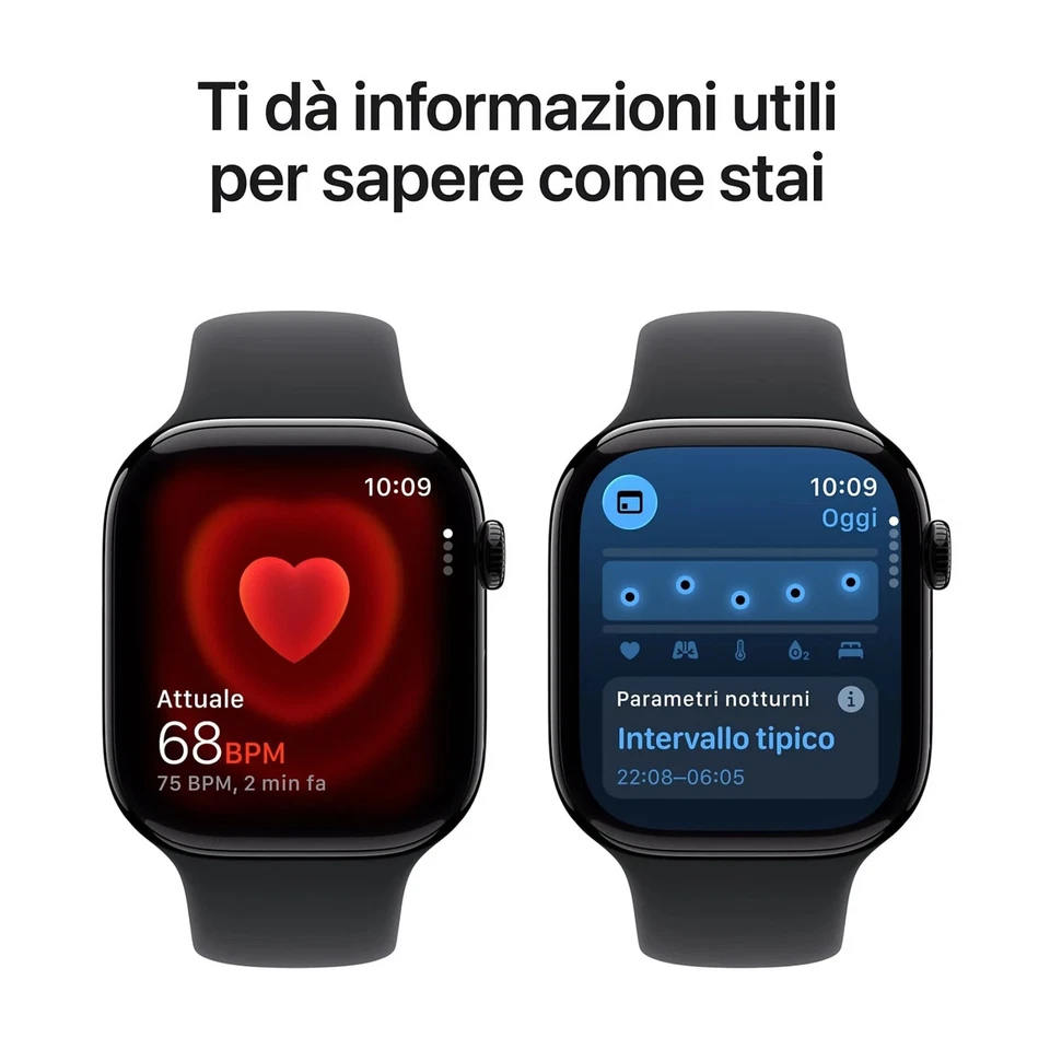 APPLE Watch Series 11 GPS, Cassa 46 mm in alluminio Jet Black con Cintur – Nuovo - Immagine 4 di 4