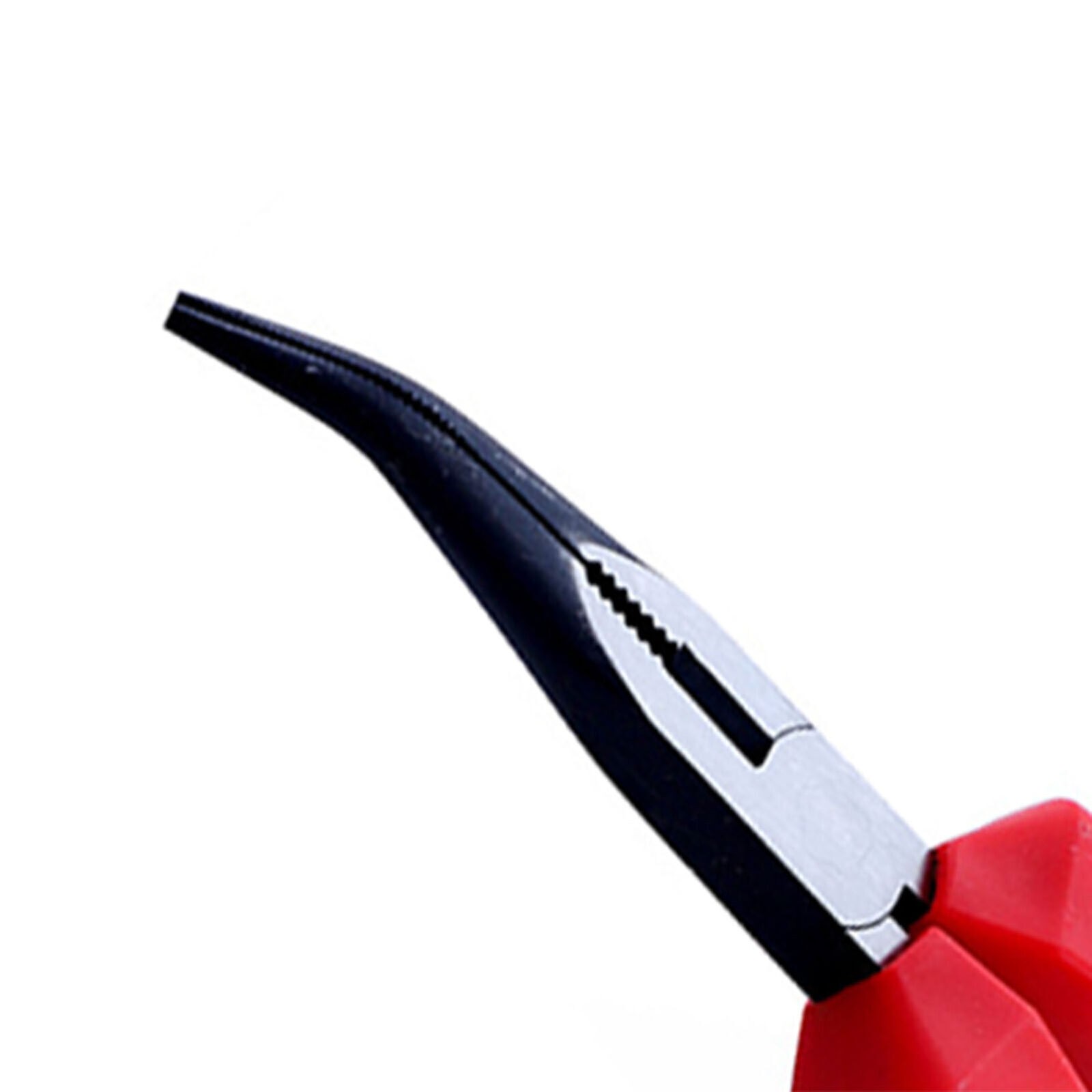 8-Inch Insulated Bent Needle Nose Plier 1000V High-Pressure Resistant