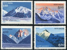 India 1988 Mountains Mint Set Of 4