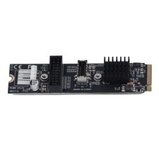 5Gbps Type E USB 3.1 Front Panel Socket M.2 M Key PCIe To USB 3.1 Front Exp BBFT