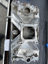 Edelbrock Torker 2725 Polished Sbc Small Block Chevy Intake Manifold 327 350 40
