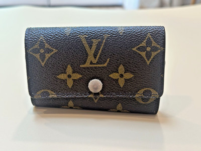 Louis Vuitton Monogram Rose Ballerine 6 Key Holder Key Case pink wallet auth