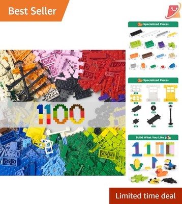 1100 Piece Building Blocks Set Compatible with Major Brands Creative Toy