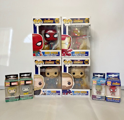 Funko Pop Avengers Set of 8 Vinyl Figures Standard & Mini Bundle New Marvel
