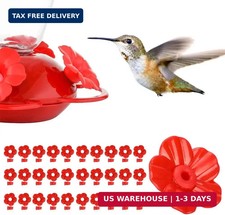 Watris Veiyi 30 Sets Hummingbird Feeder Replacement Flowers Parts Hummingbird