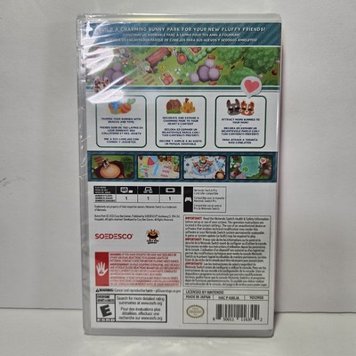 Bunny Park Nintendo Switch 2020 New/Sealed Strategy Sim Cozy Bee