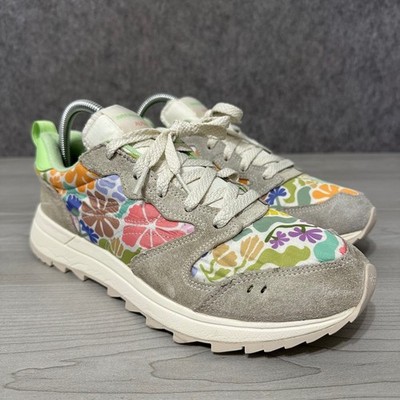 Merrell Alpine 83 Sneaker Womens 10 Grey Floral Suede Sport Hiking Low Top