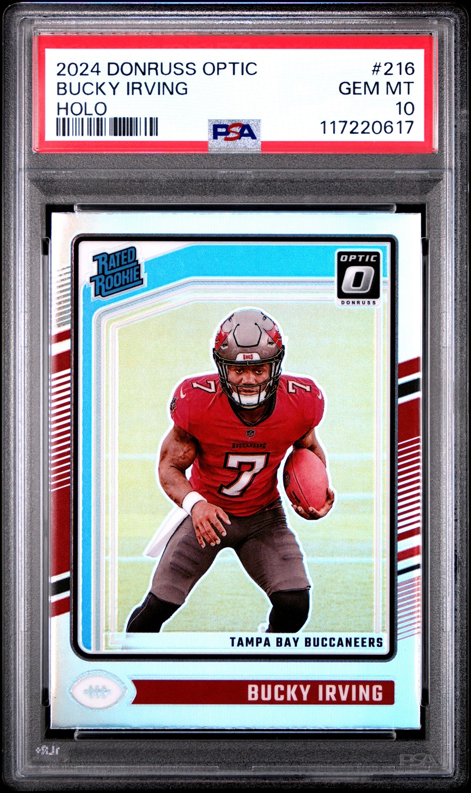 2024 PANINI DONRUSS OPTIC HOLO #216 BUCKY IRVING PSA 10