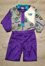 Tuta a vento vintage retrò anni 80/90 clipper bay pista pantaloni taglia M/L