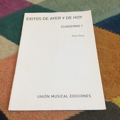 EXITOS DE AYER Y DE HOY. CUADERNO 1 Rare vintage sheet music, Fast Free shipping