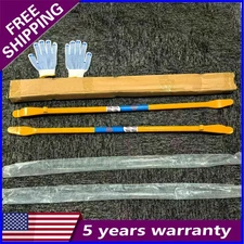 2PCS Tire Mount & Demount Tool Bars Tire Changing Removal Tool 41.34inch Yellow