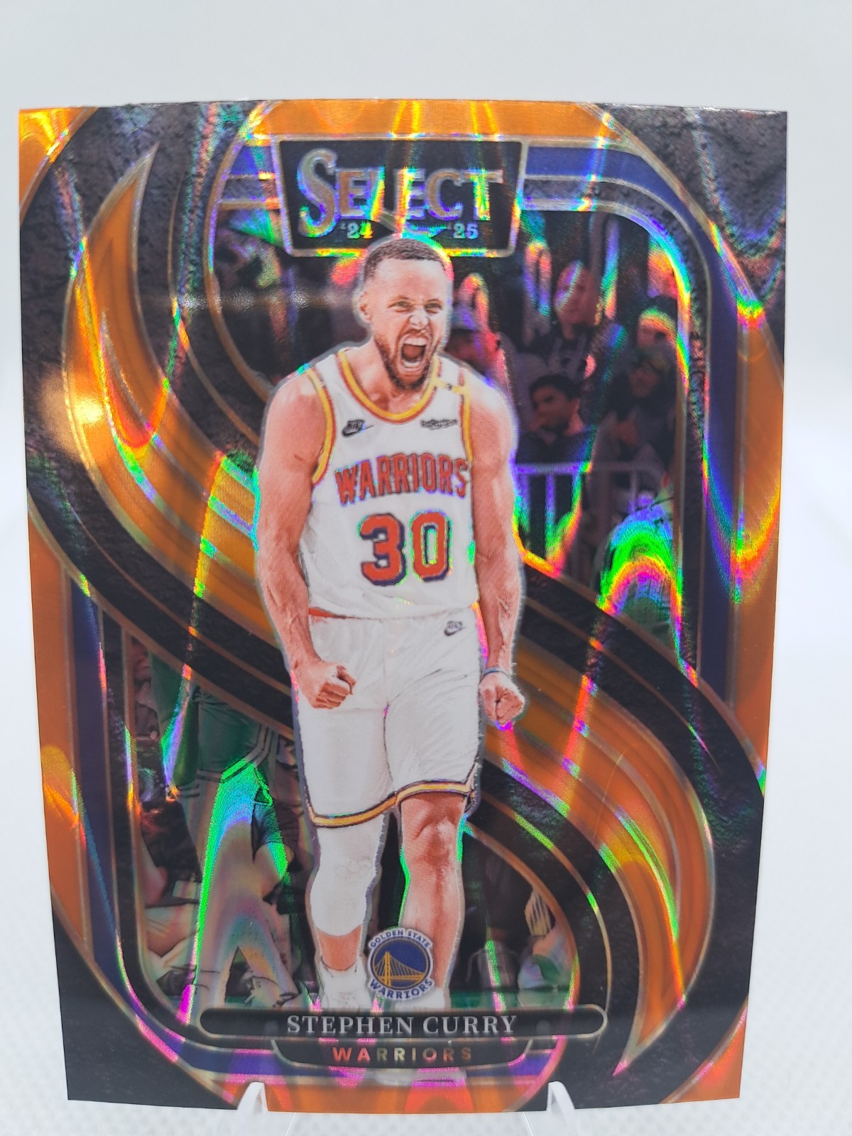 2024/25 Select Basketball #143 Stephen Curry Orange Flash Prizm
