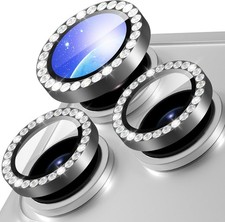 For iPhone 17 Camera Lens Protector 9H Tempered Glass Glitter Lens Protector