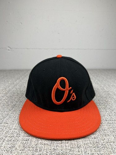 Baltimore Orioles Hat Cap Fitted Mens 7 1/2 Black Orange Os MLB Baseball New Era - Picture 1 of 5