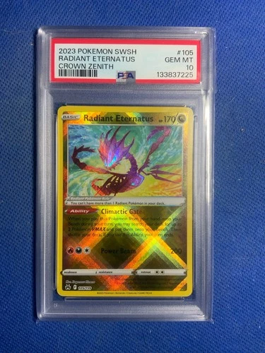 2023 Pokemon SWSH Radiant Eternatus Crown Zenith #105 PSA 10