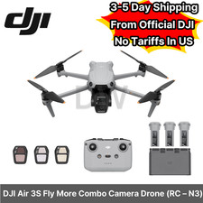 DJI Air 3S Fly More Combo Camera Drone 3 Batteries DJI RC-N3 Free Tariff in US