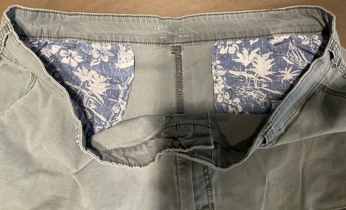 IZOD Saltwater Stretch Mens Cargo Shorts Size 44/11 Very Discolored (#1) - 第 8/10 張圖片