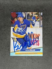 Kevin Miller 1992-93 Fleer Ultra St. Louis Blues Signed Auto Card #396 ~ COA