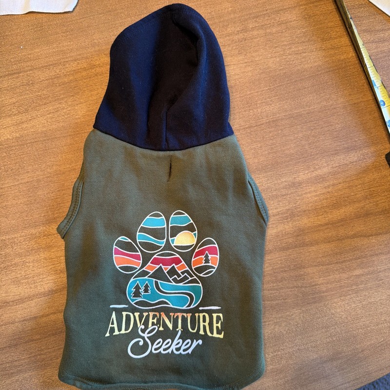 Simply Dog Adventure Seeker Hoodie Paw Pup Small Leash Spot