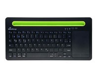 Mediarange Tastatur Wireless 78 Tasten Touchpad De Schwarz