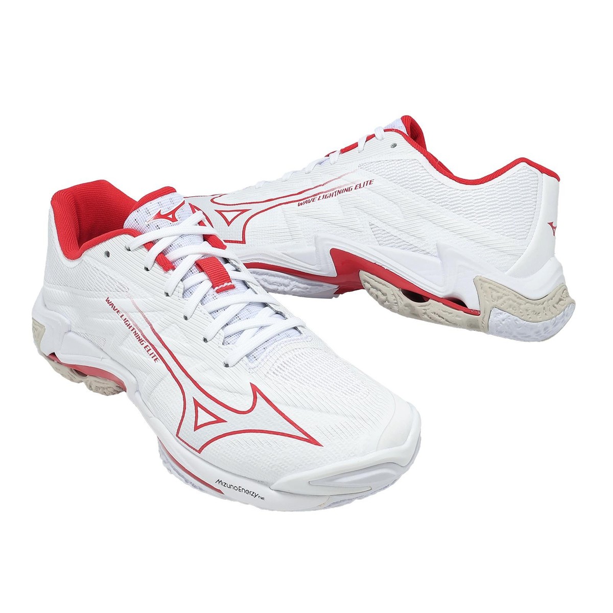E*z様 Mizuno Wave Lightning Z6 ホワイト/レッド Mizuno Wave Lightning Elite White Red Men Volleyball Sports Shoes