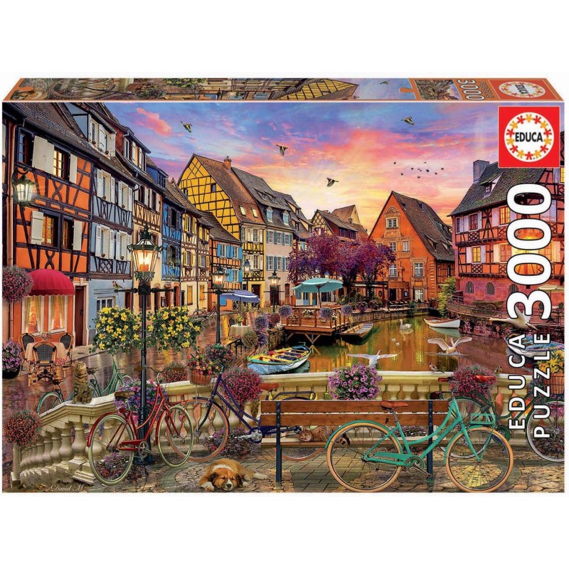 Puzzle 3000 pièces ville de Colmar Educa une idée cadeau originale pour passionné