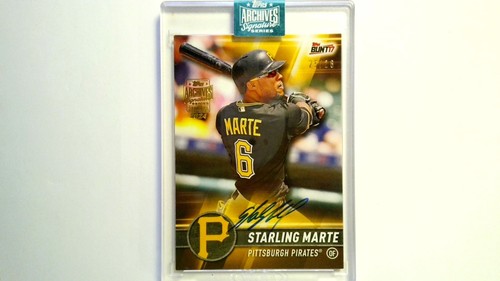 2024 Topps Signature Series- Starling Marte AUTO 25/28 on topps bunt