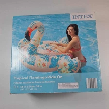 INTEX TROPICAL FLAMINGO RIDE ON POOL FLOAT