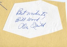 DEAN SMITH - AUTOGRAPH NOTE SIGNED