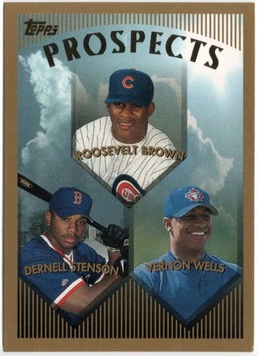 1999 Topps Prospects Vernon Wells Roosevelt Brown Dernell Stenson Card RC #436