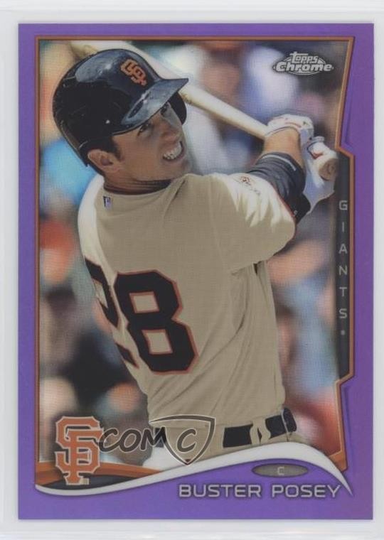 2014 Topps Chrome Retail Purple Refractor Buster Posey #152 0b0