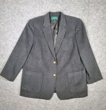 Lauren Ralph Lauren Wool Cashmere Blend Blazer Jacket Women’s Size 20 Grey