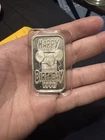 Silver Bar ● 1 Troy ounce ●  Happy Birthday 1998 .999 fine