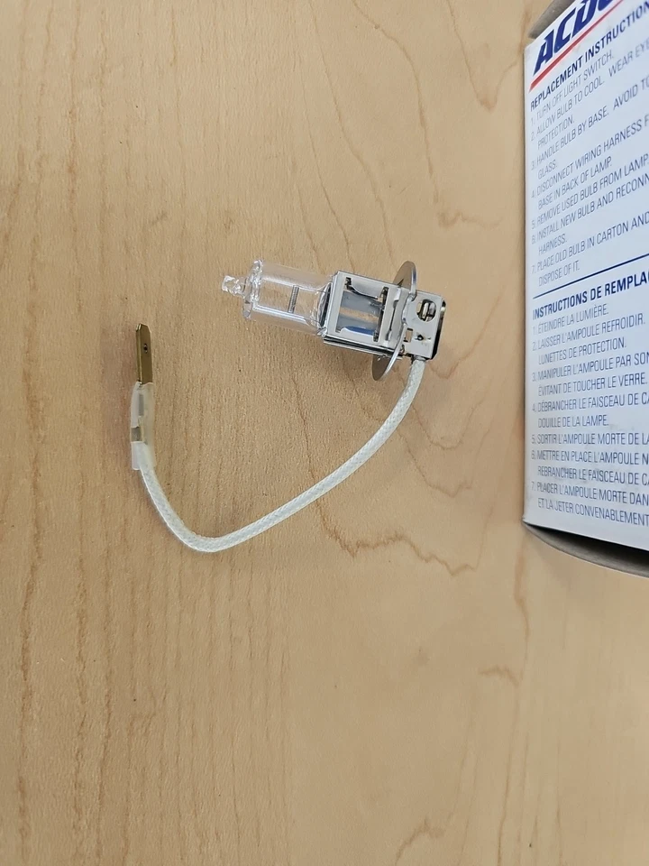 Nova lâmpada de neblina frontal genuína ACDelco H3 GM 11513798 FABRICANTE DE EQUIPAMENTO ORIGINAL - Imagem 2 de 3