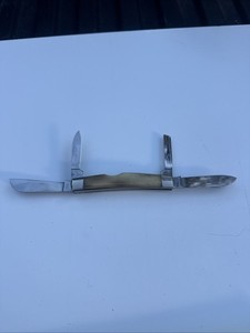 KA-BAR Numbered! 313 NATURAL BONE #USC88 LG (4-1/8”) 4-BLD CONGRESS KNIFE