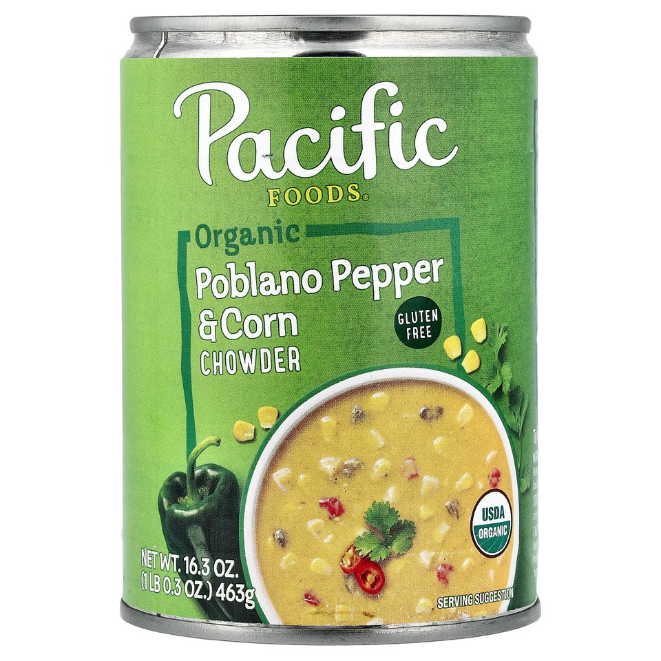 Organic Poblano Pepper & Corn Chowder, 16.3 oz (463 g)