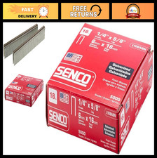 18 Gauge 1/4" Crown Electro Galvanized Staples - 5,000 Count, Pack of 5