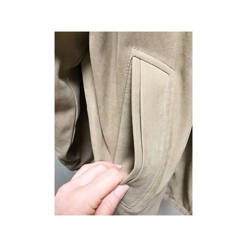 Giorgio Armani Herren Kurz Trenchcoat Gr. XL Seide + Baumwollmischung / Wollfutter - Bild 11 von 13