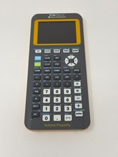 Texas Instruments TI-84 Plus CE Graphing Calculator Yellow Gray School Good