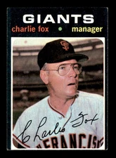 1971 Topps #517 Charlie Fox MG RC EX/EX+ X3281431